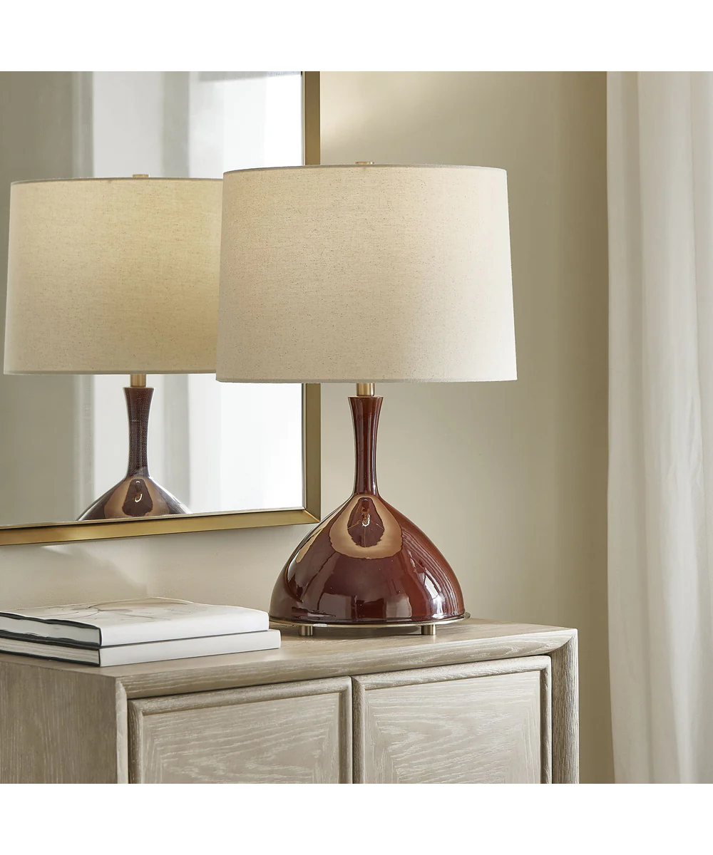 Colette Burgundy Table Lamp - Image 2