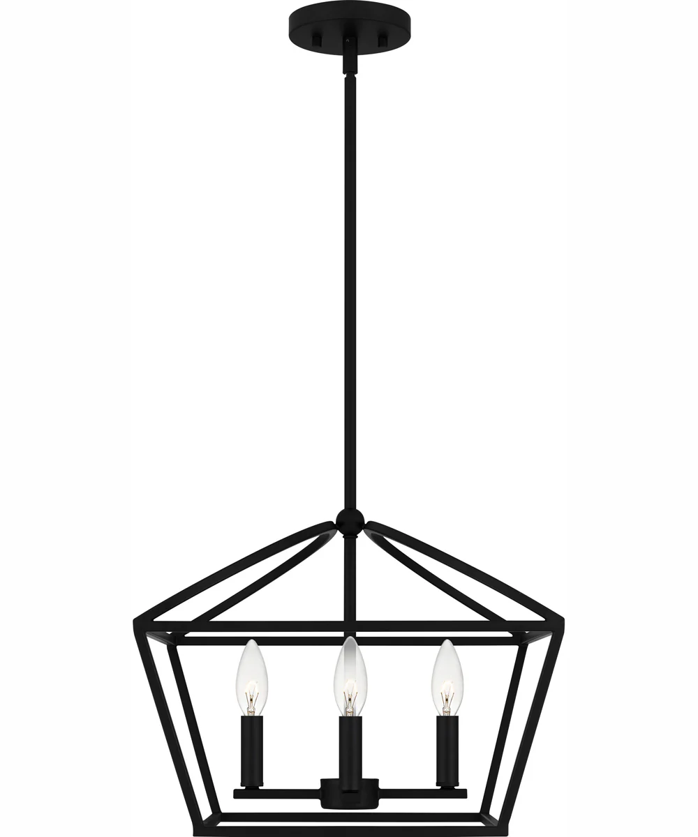Concho Bay Large 4-light Pendant Matte Black - Image 7