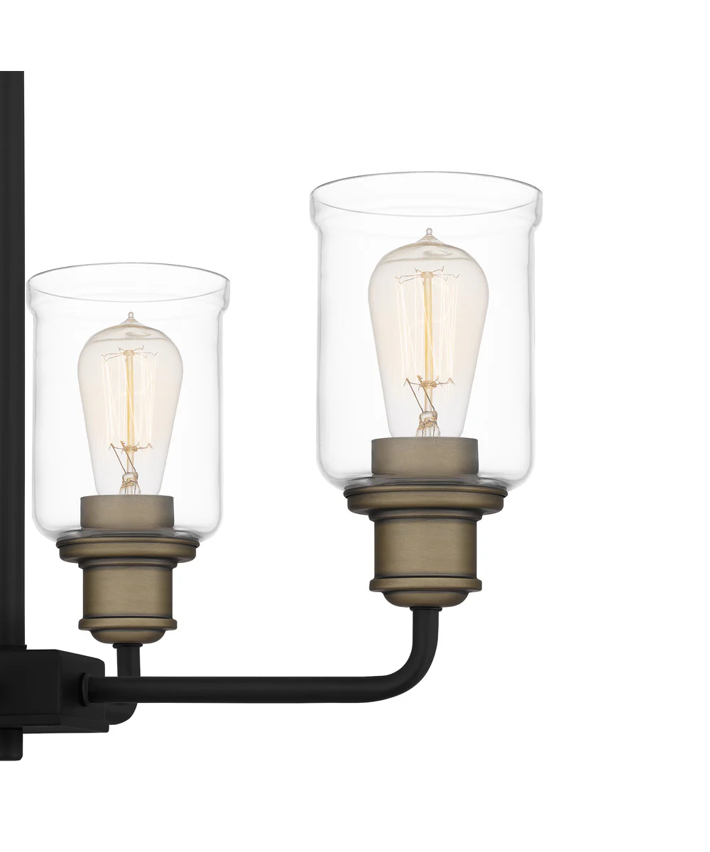 Cox 4-light Chandelier Matte Black - Image 6