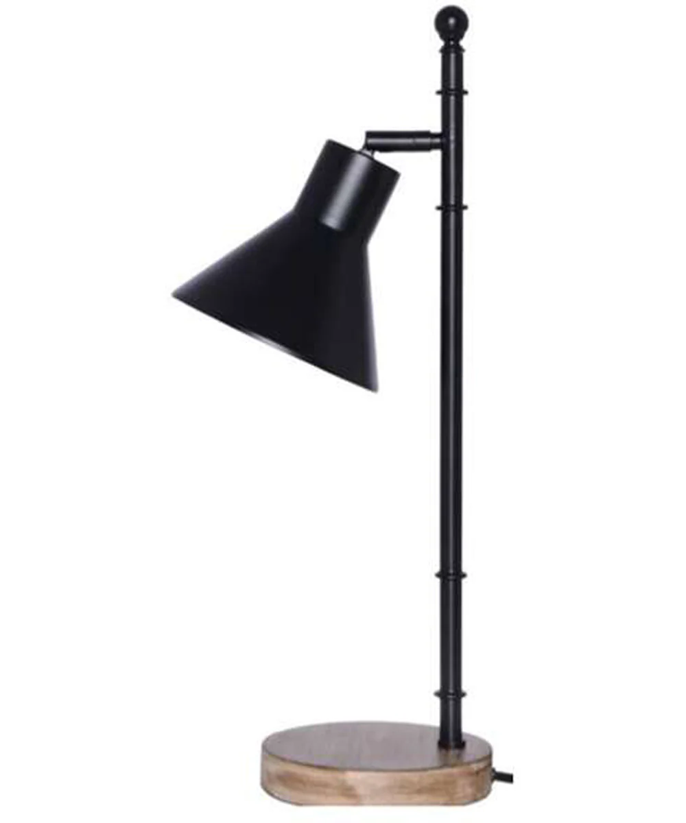 1-Light Table Lamp Flat Black