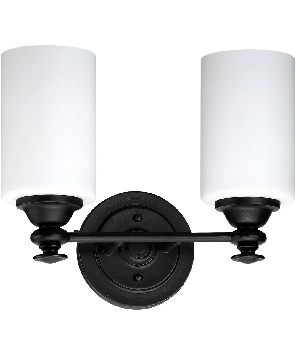 Dardyn 2-Light Bath Vanity Light Espresso