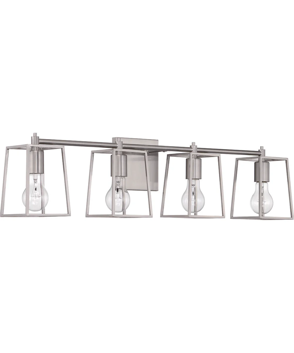 Dunn 4-Light Vanity Brushed Polished Nickel