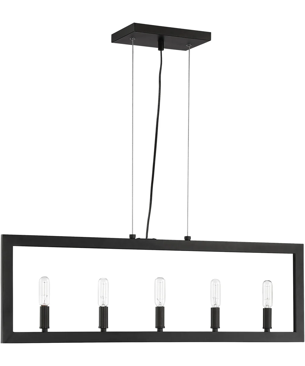 Portrait 5-Light Island Pendant Espresso