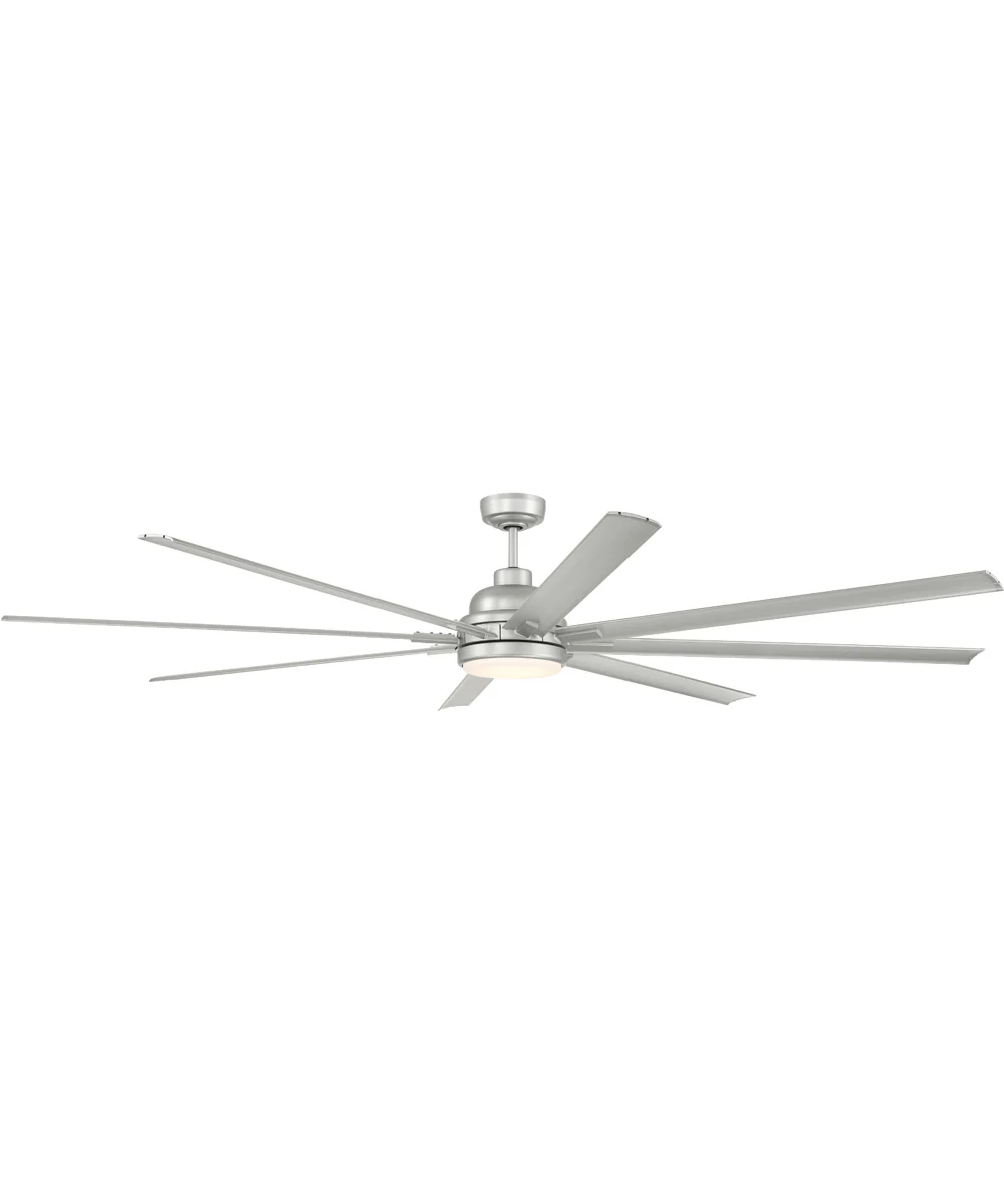 Rush 84" 1-Light Ceiling Fan (Blades Included) Painted Nickel - Image 2