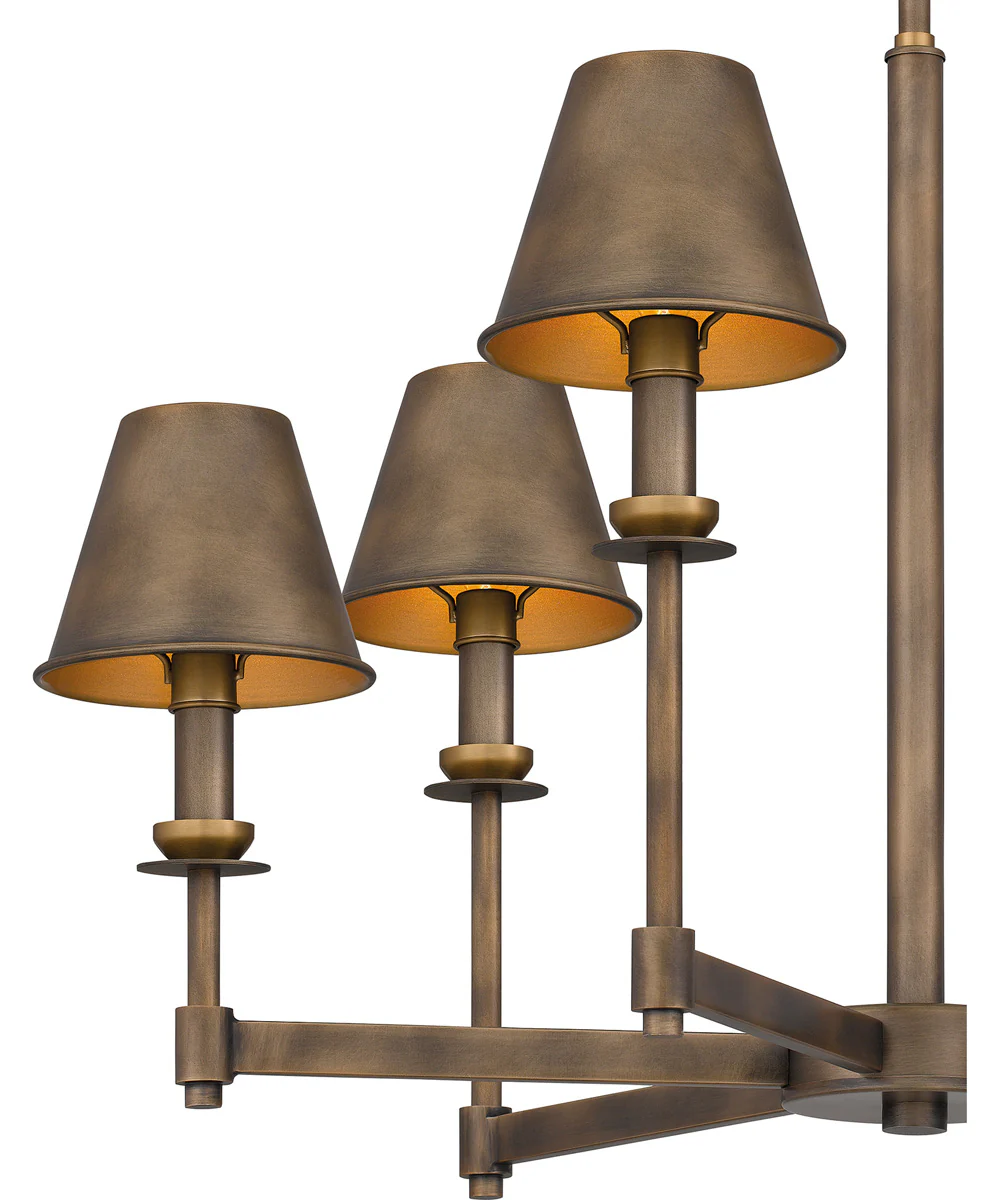 Cross 6-light Chandelier Statuary Bronze - Image 5