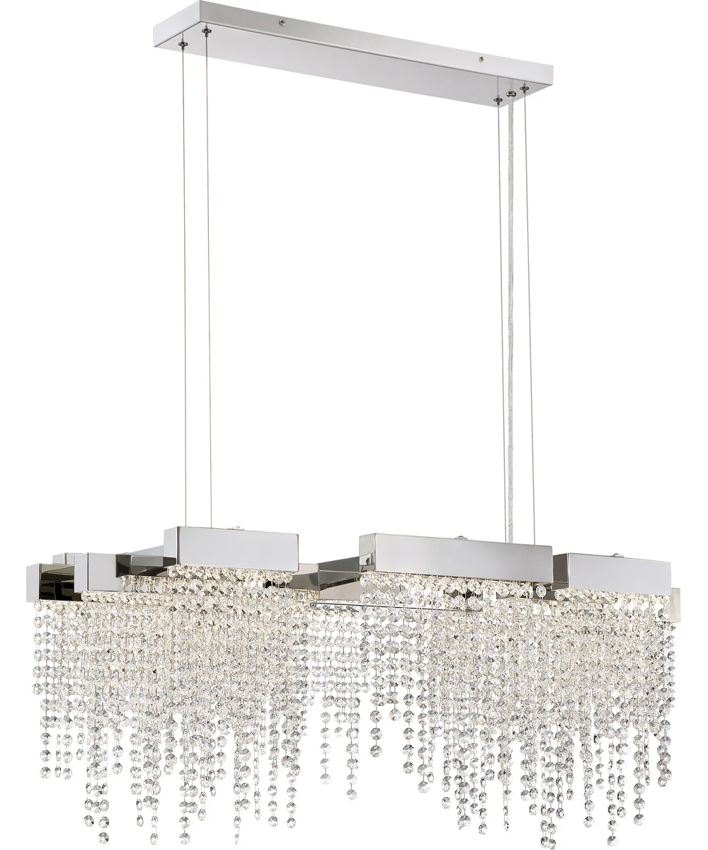 Crystal Falls  Island Light Polished Nickel - Image 2