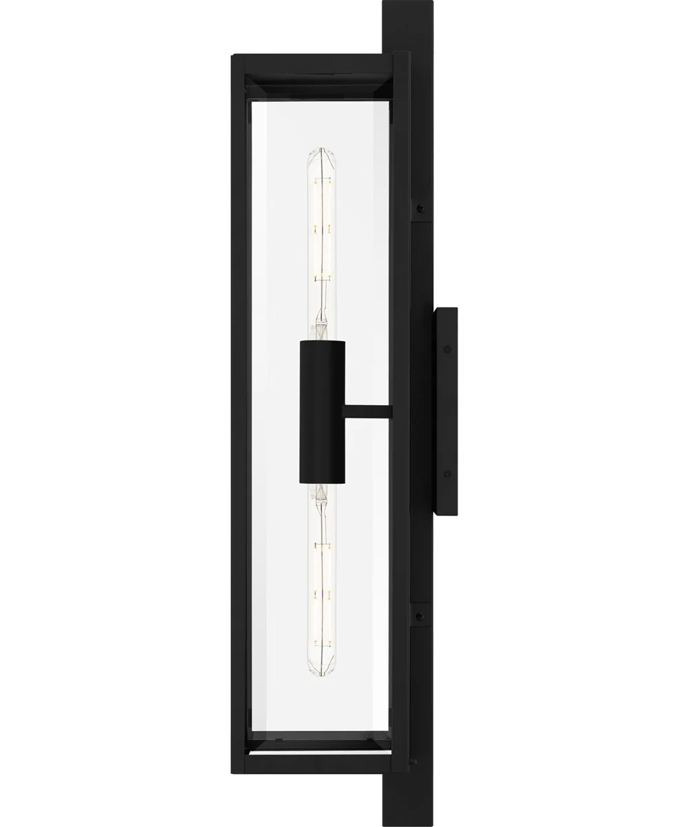Dale Extra Large 2-light Outdoor Wall Light Matte Black - Image 4