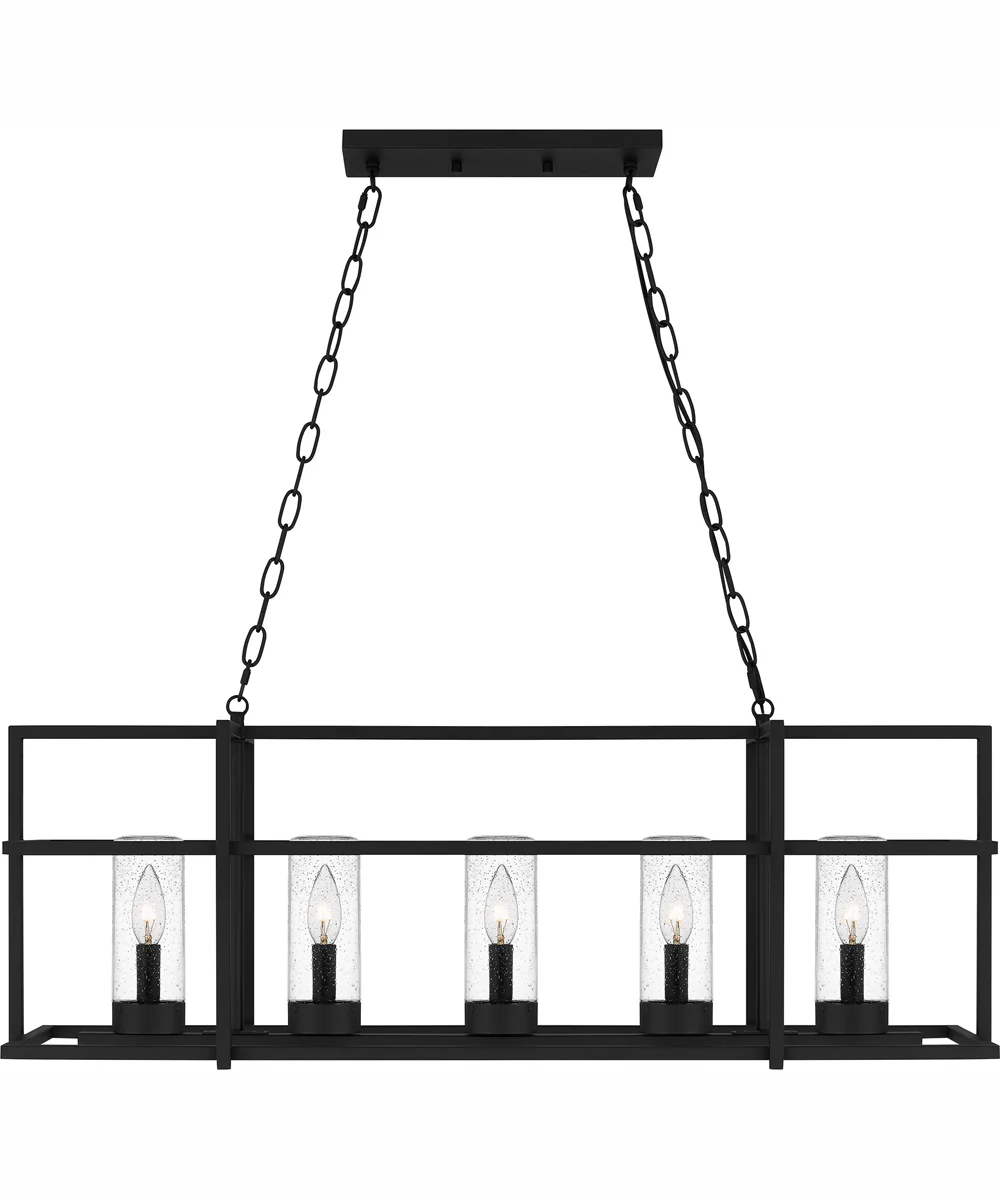 Damien Medium 5-light Island Light Earth Black - Image 4