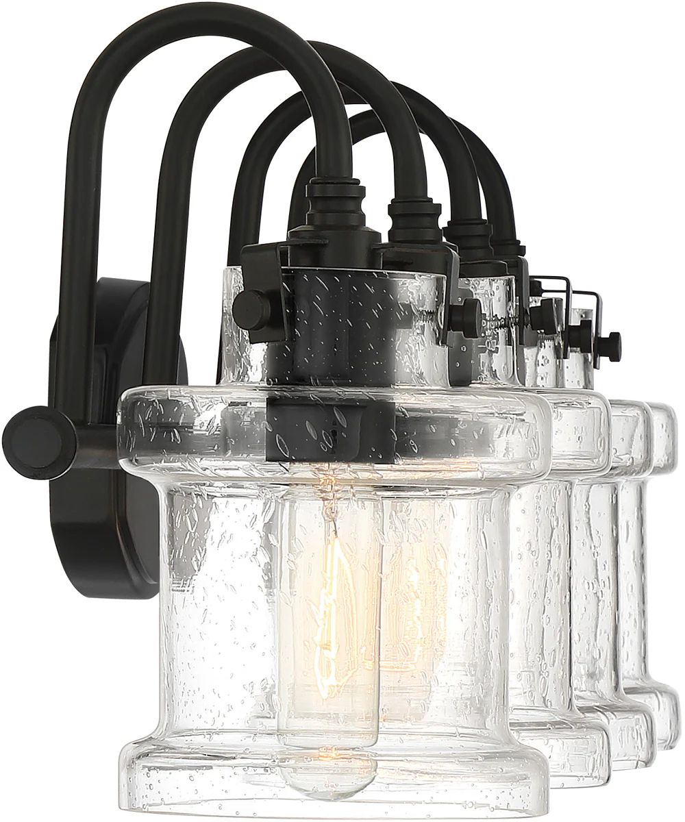 Danbury Extra Large 4-light Bath Light Earth Black - Image 4