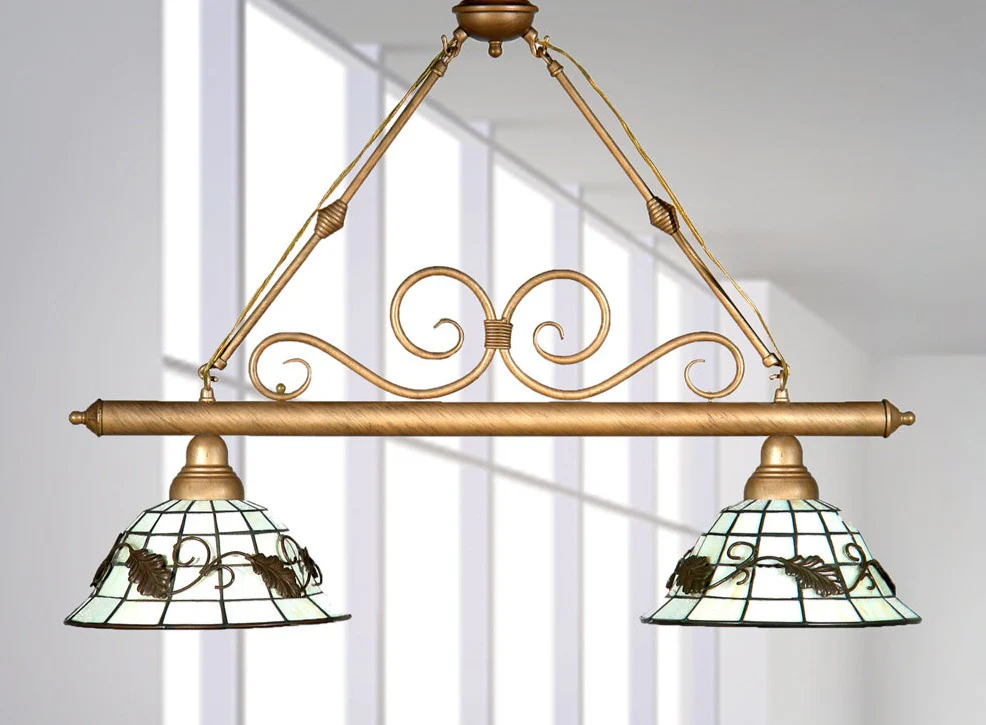 Dario 2-Light Tiffany Island Fixture - Image 2