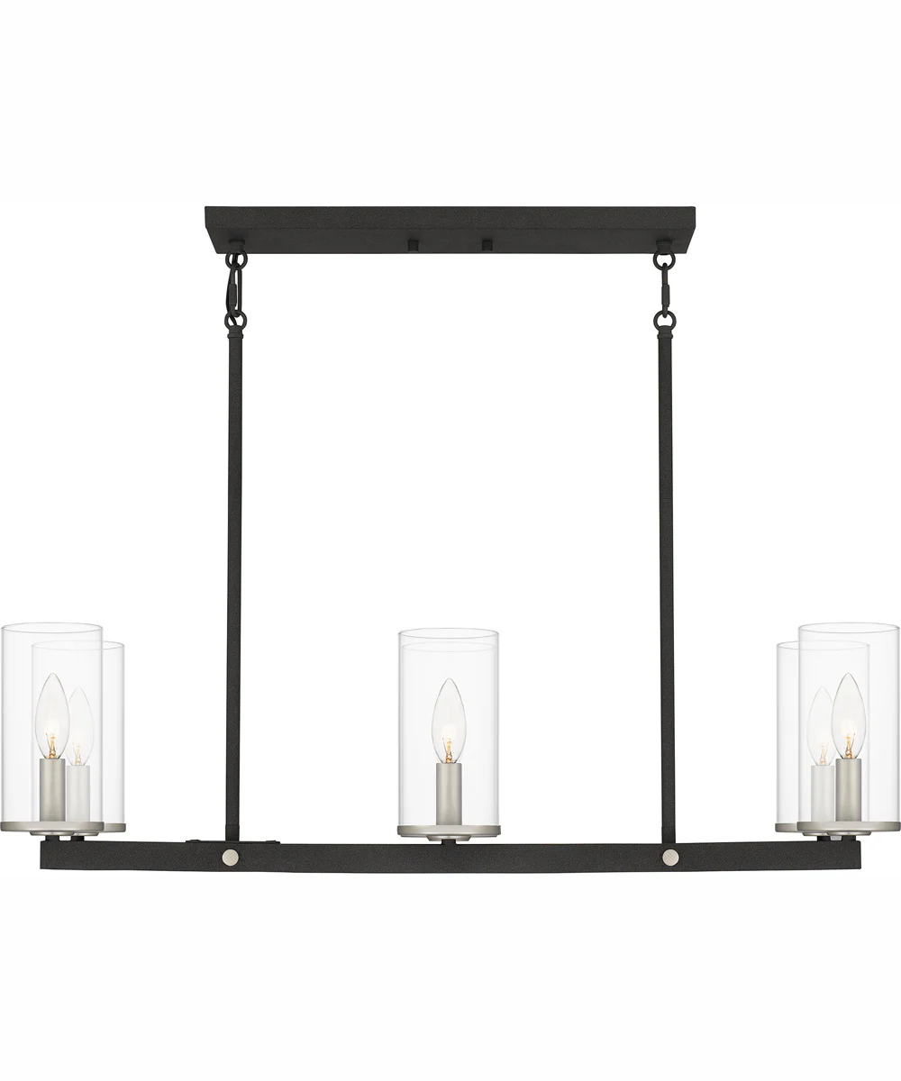 Daverty Small 6-light Island Light Mottled Black - Image 4