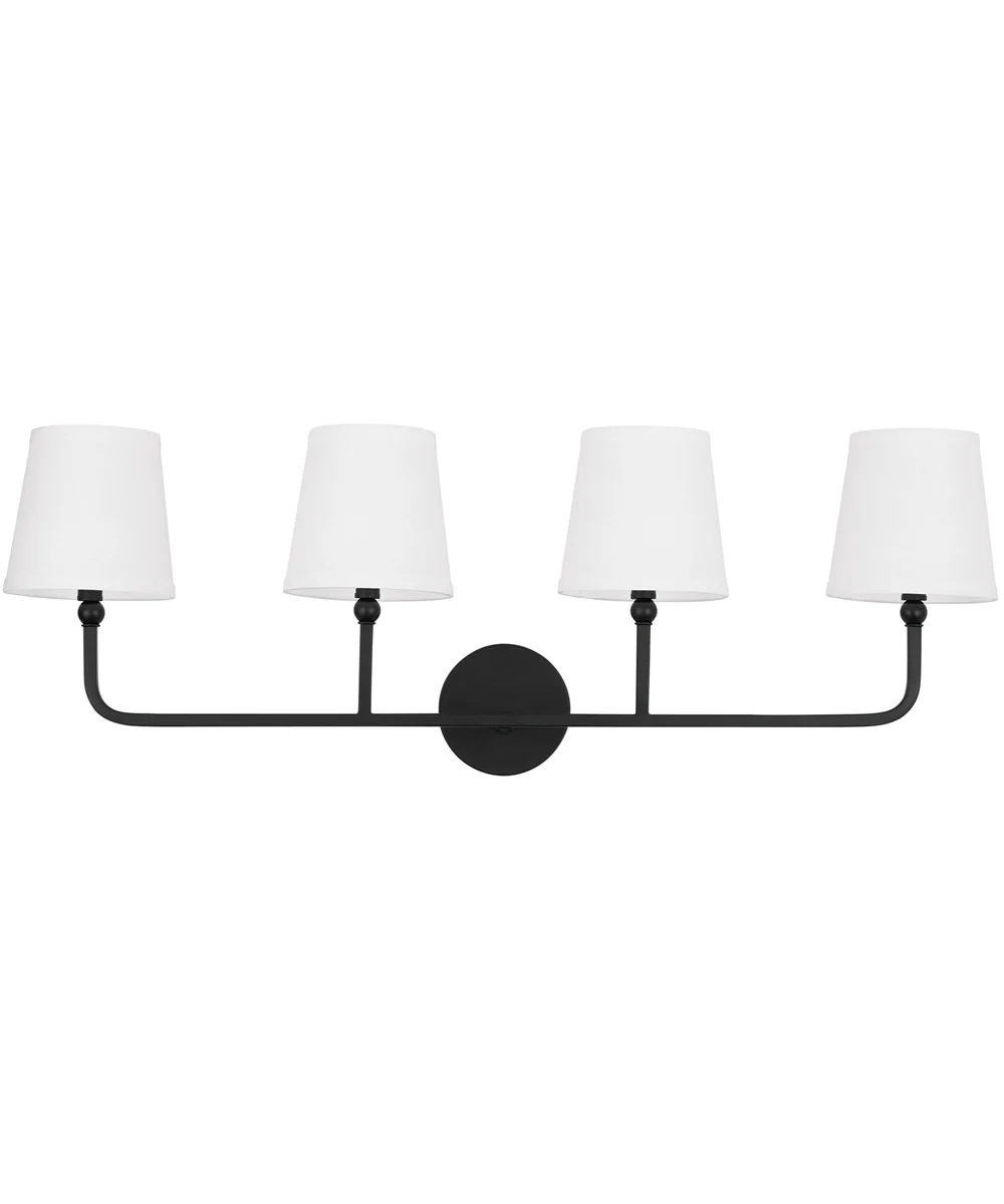 Dawson 4-Light Vanity Matte Black - Image 4