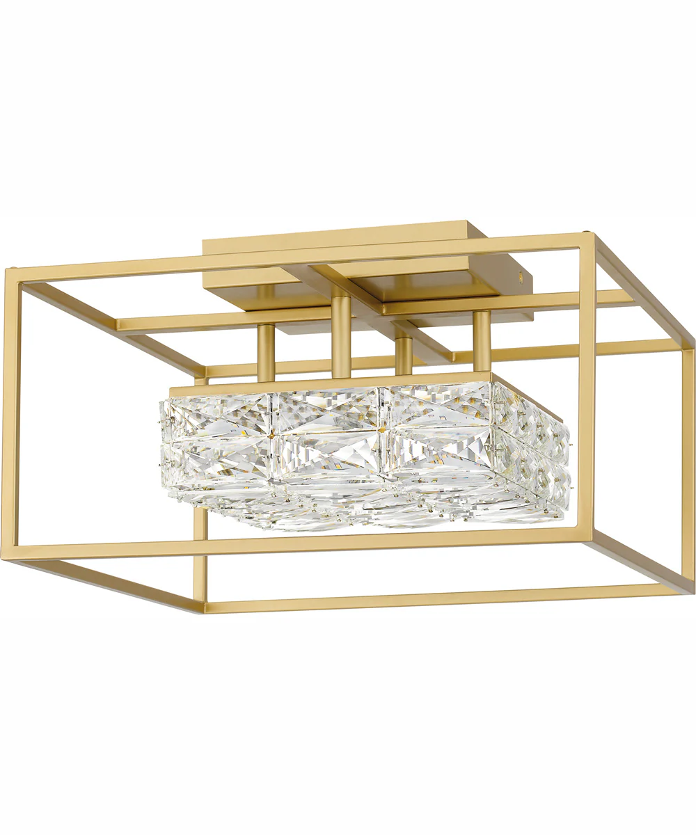 Dazzle Medium Semi Flush Mount Soft Gold - Image 3