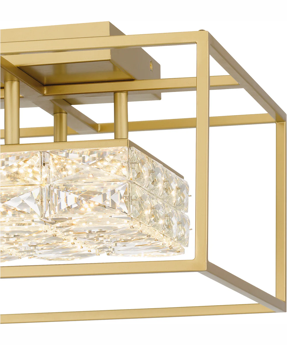 Dazzle Medium Semi Flush Mount Soft Gold - Image 6