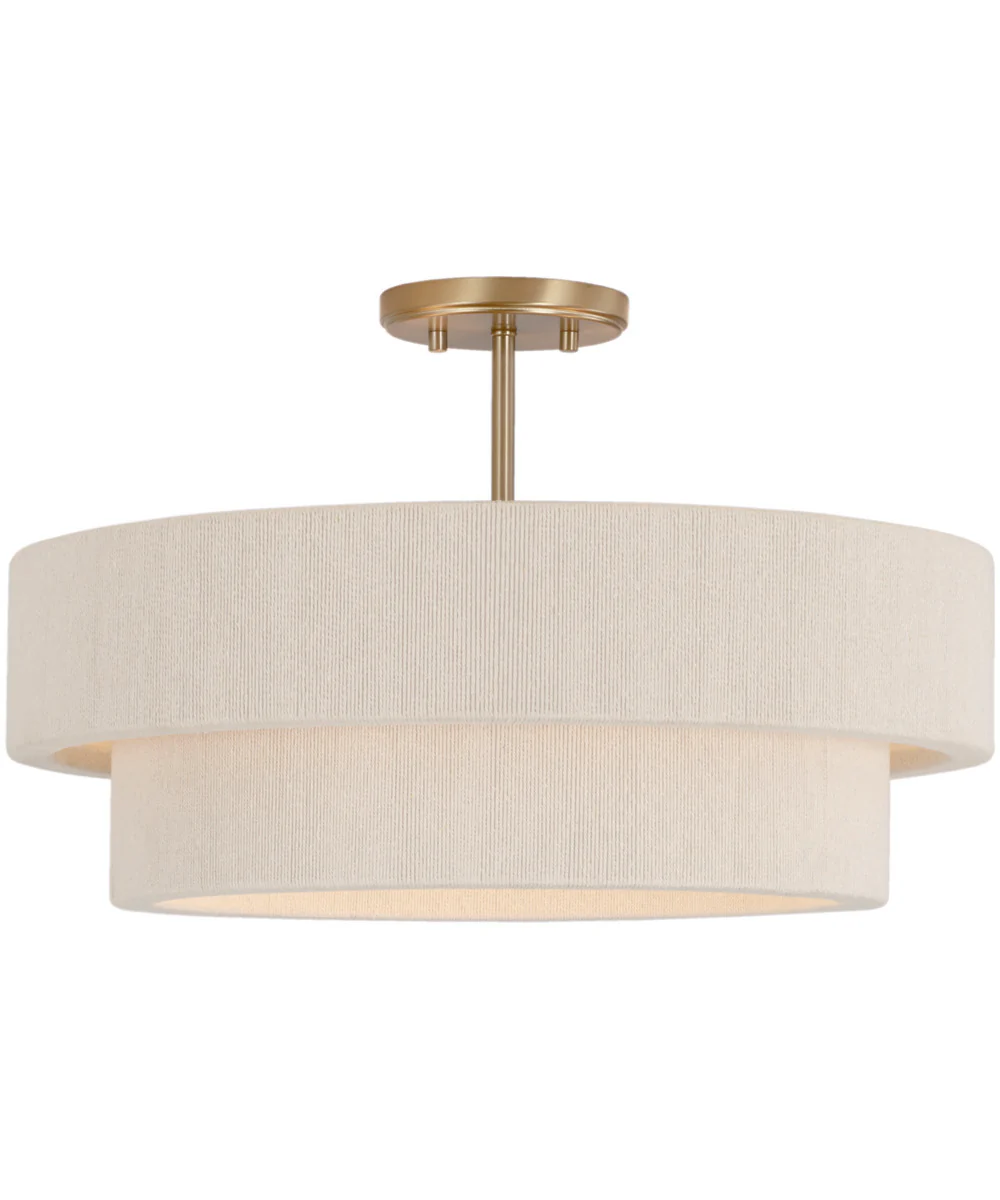 Delaney 4-Light Pendant Matte Brass - Image 3