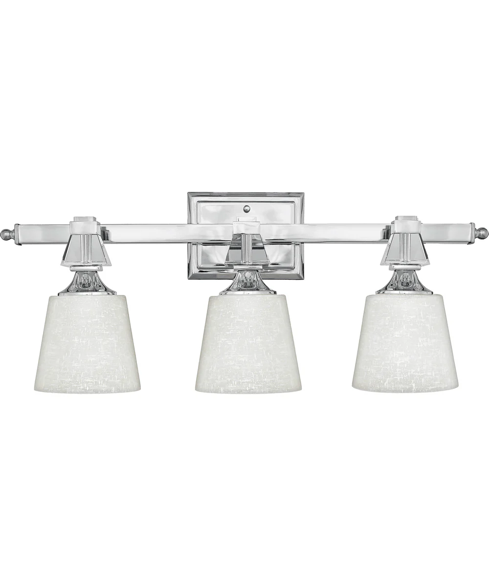 Deluxe Large 3-light Bath Light Polished Chrome - Image 2