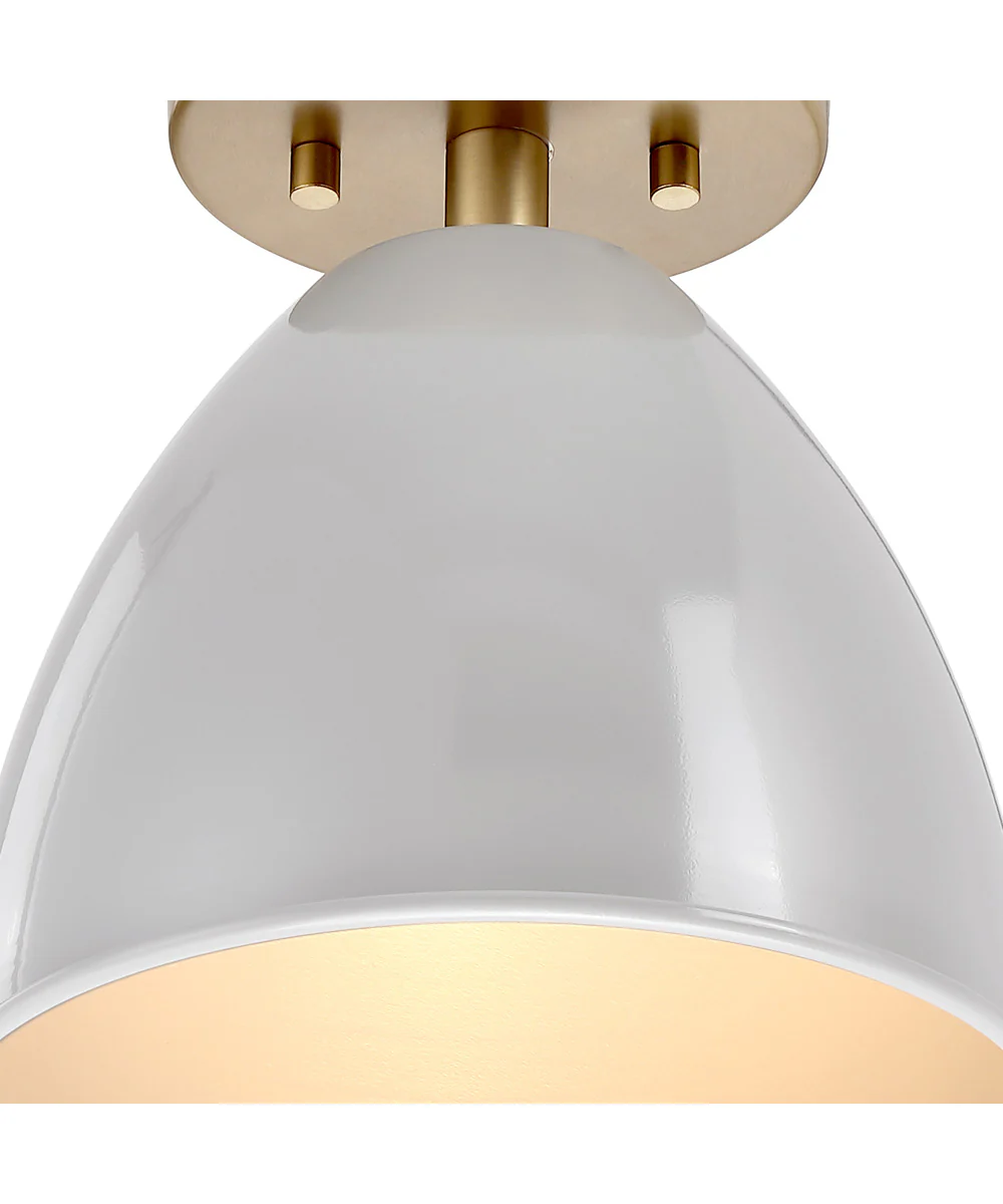 Biba 1 Light Semi Flush Brushed Gold - Image 4