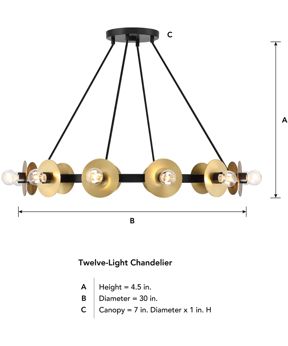 Harmoni 12 Light Chandelier Matte Black - Image 4