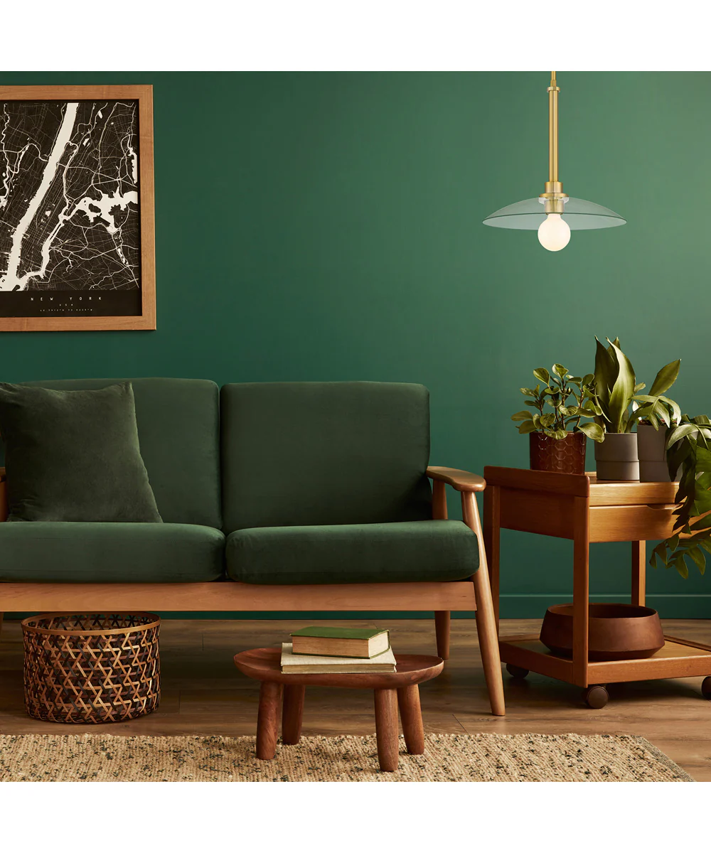 Litto 1 Light Pendant Brushed Gold - Image 2