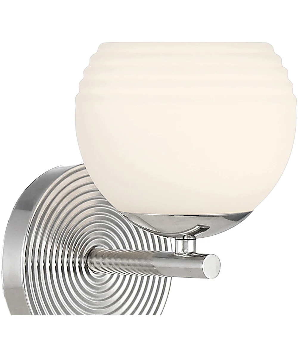 Moon Breeze 1 Light Wall Sconce Polished Nickel - Image 3