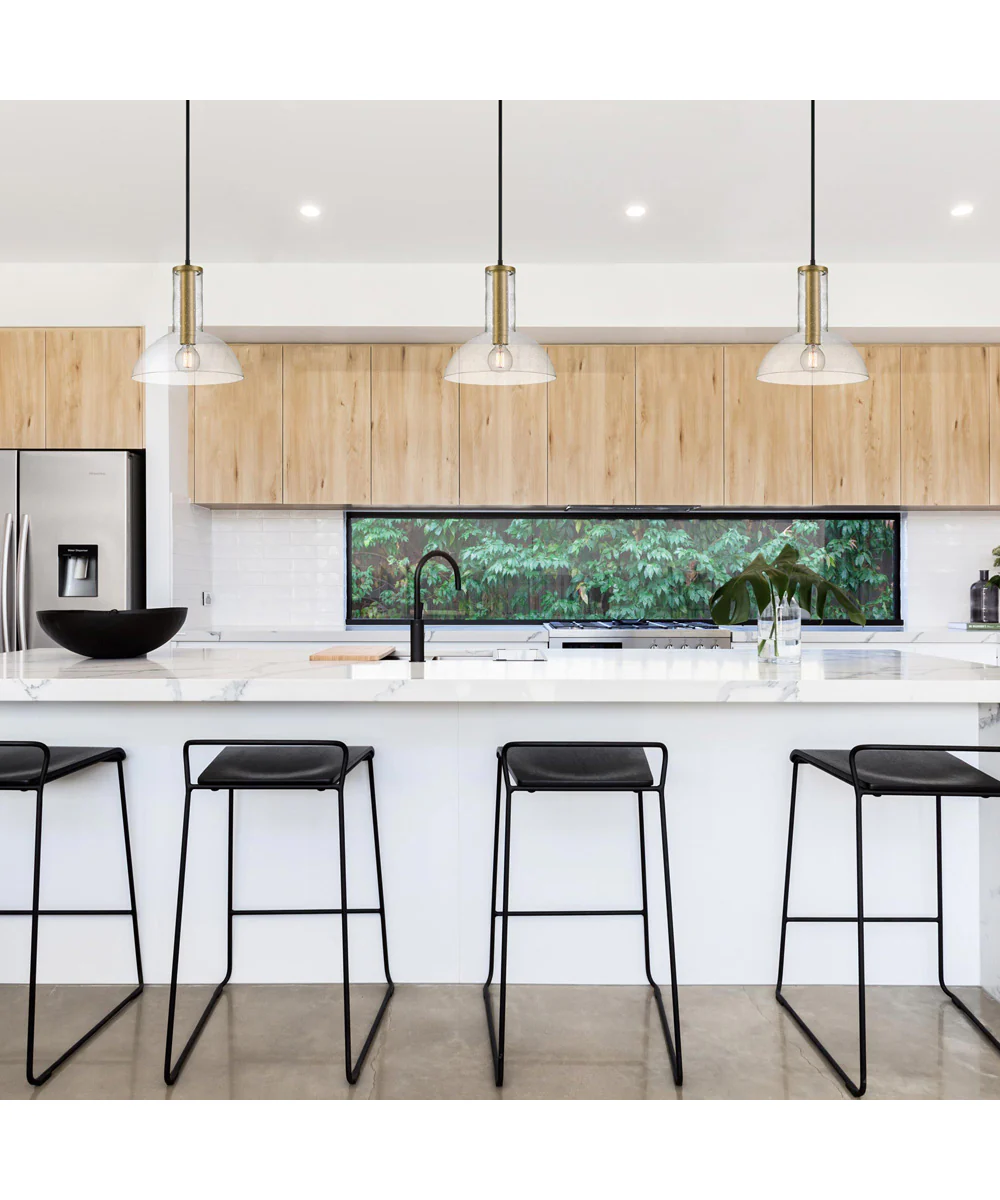 Nova 1 Light Pendant Matte Black - Image 3
