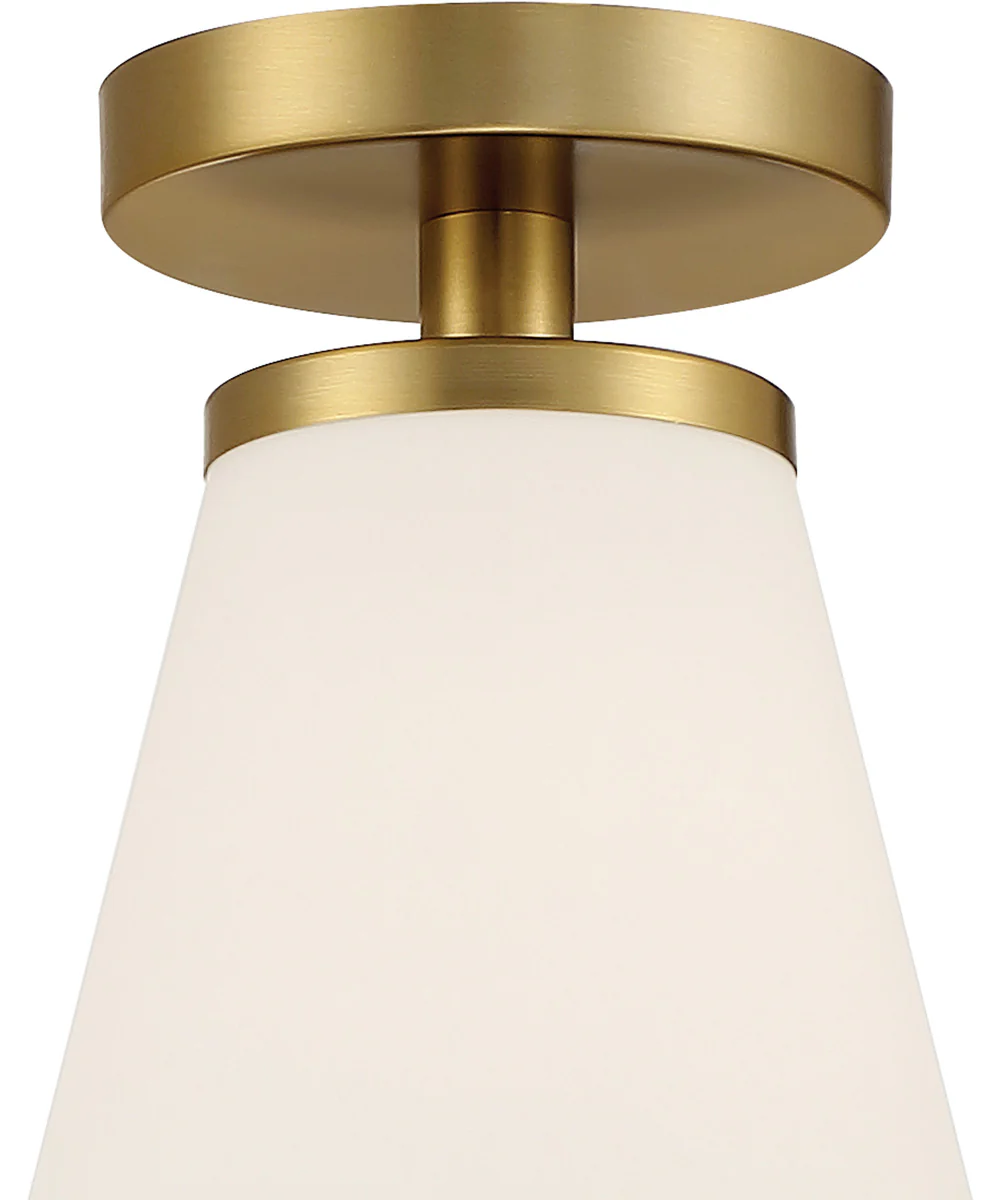 Palmyra 1 Light Semi Flush Brushed Gold - Image 3