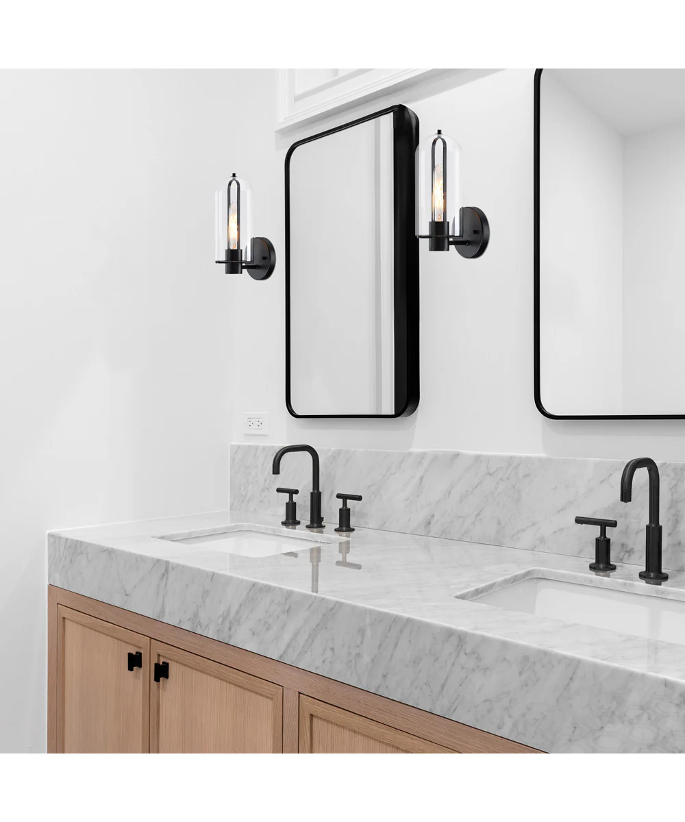 Skylar 1 Light Wall Sconce Matte Black - Image 3