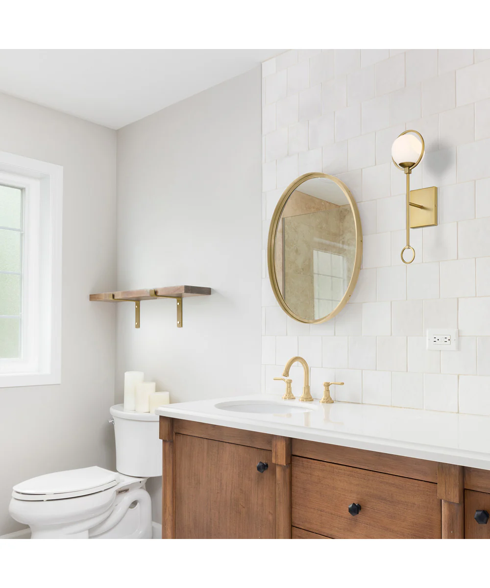 Teatro 1 Light Wall Sconce  Brushed Gold - Image 3