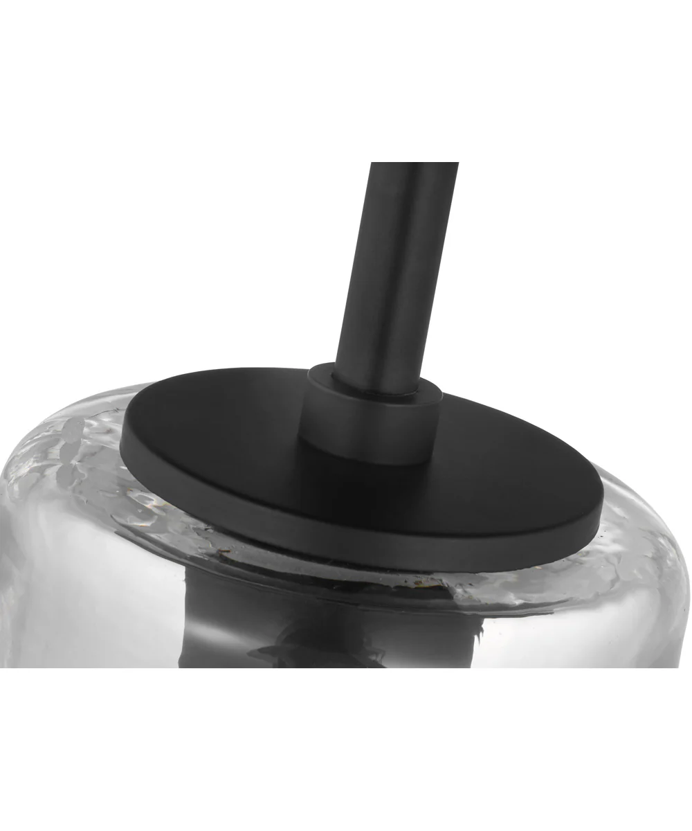 Destin 1-Light Pendant Black / Silver Accents - Image 3