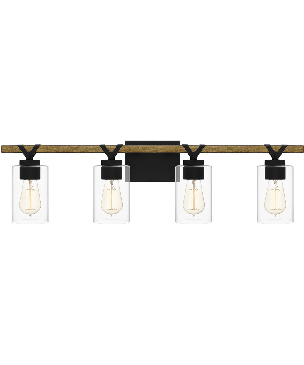 Devon Court Extra Large 4-light Bath Light Matte Black