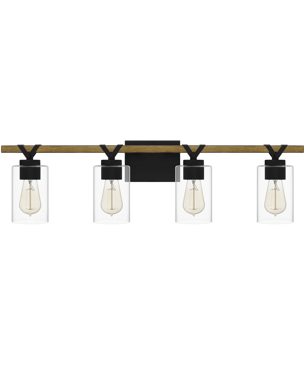 Devon Court Extra Large 4-light Bath Light Matte Black - Image 3