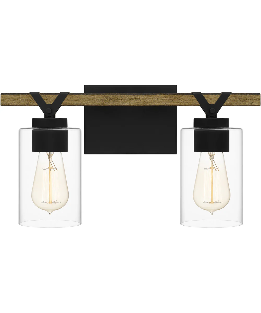 Devon Court Medium 2-light Bath Light Matte Black - Image 2