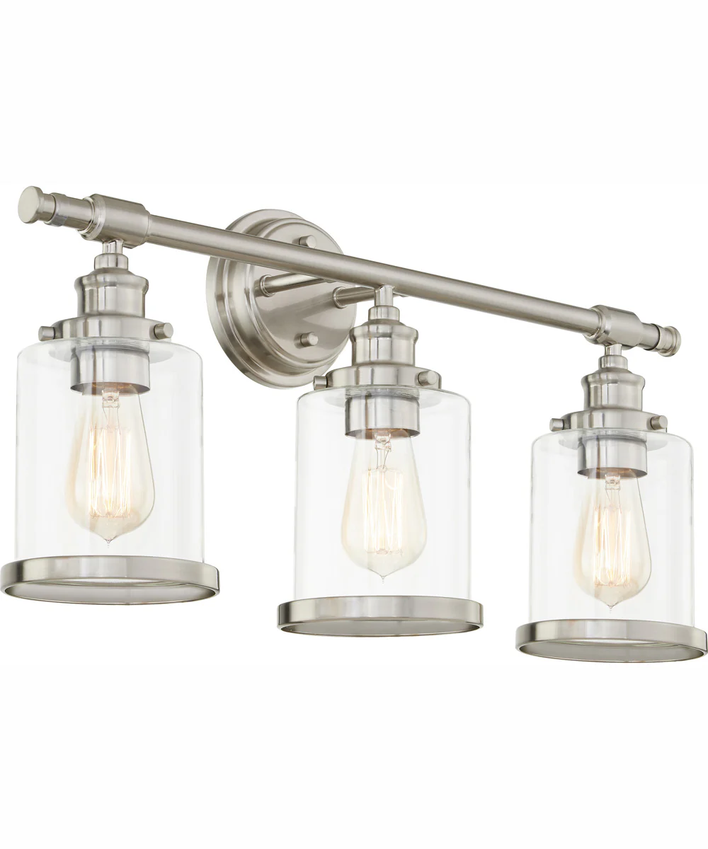 Dixie Large 3-light Bath Light Brushed Nickel - Image 4