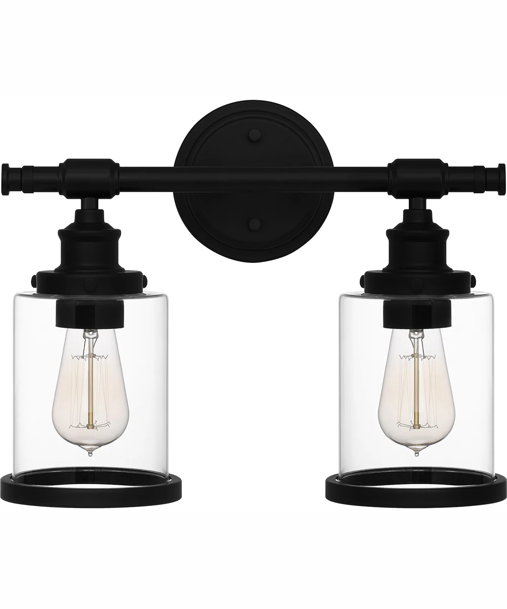 Dixie Medium 2-light Bath Light Matte Black - Image 3