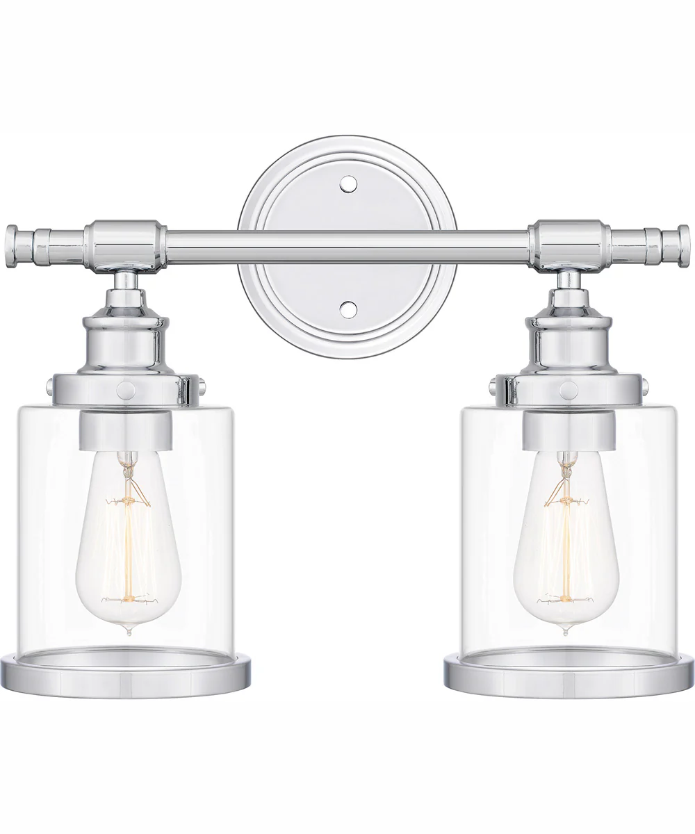 Dixie Medium 2-light Bath Light Polished Chrome - Image 2