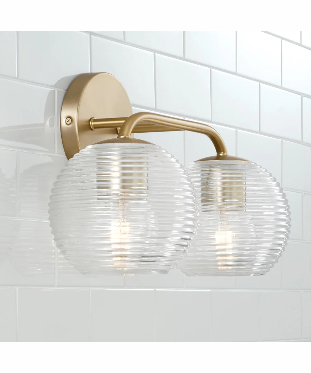 Dolan 2-Light Vanity Matte Brass - Image 3