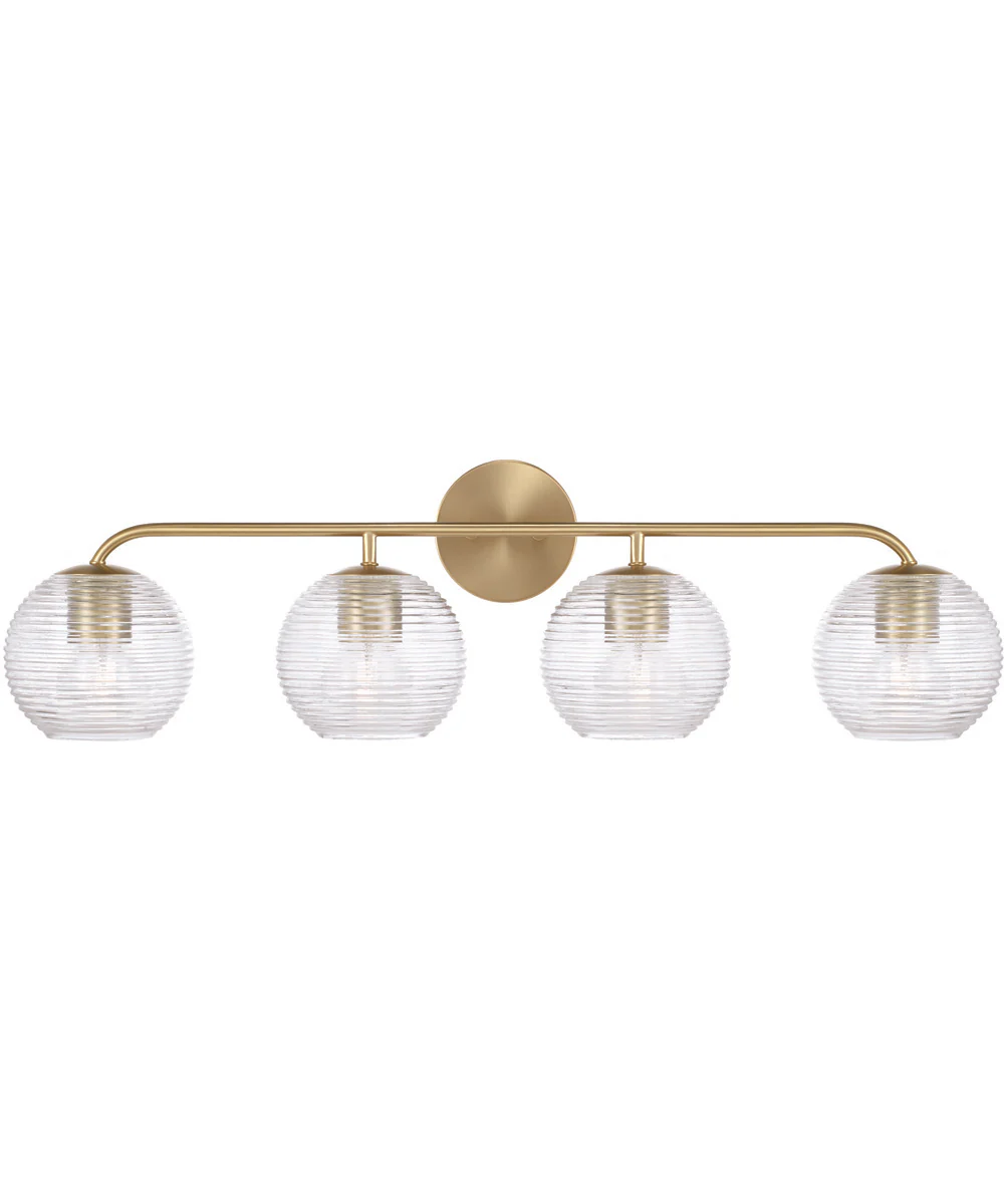 Dolan 4-Light Vanity Matte Brass - Image 4