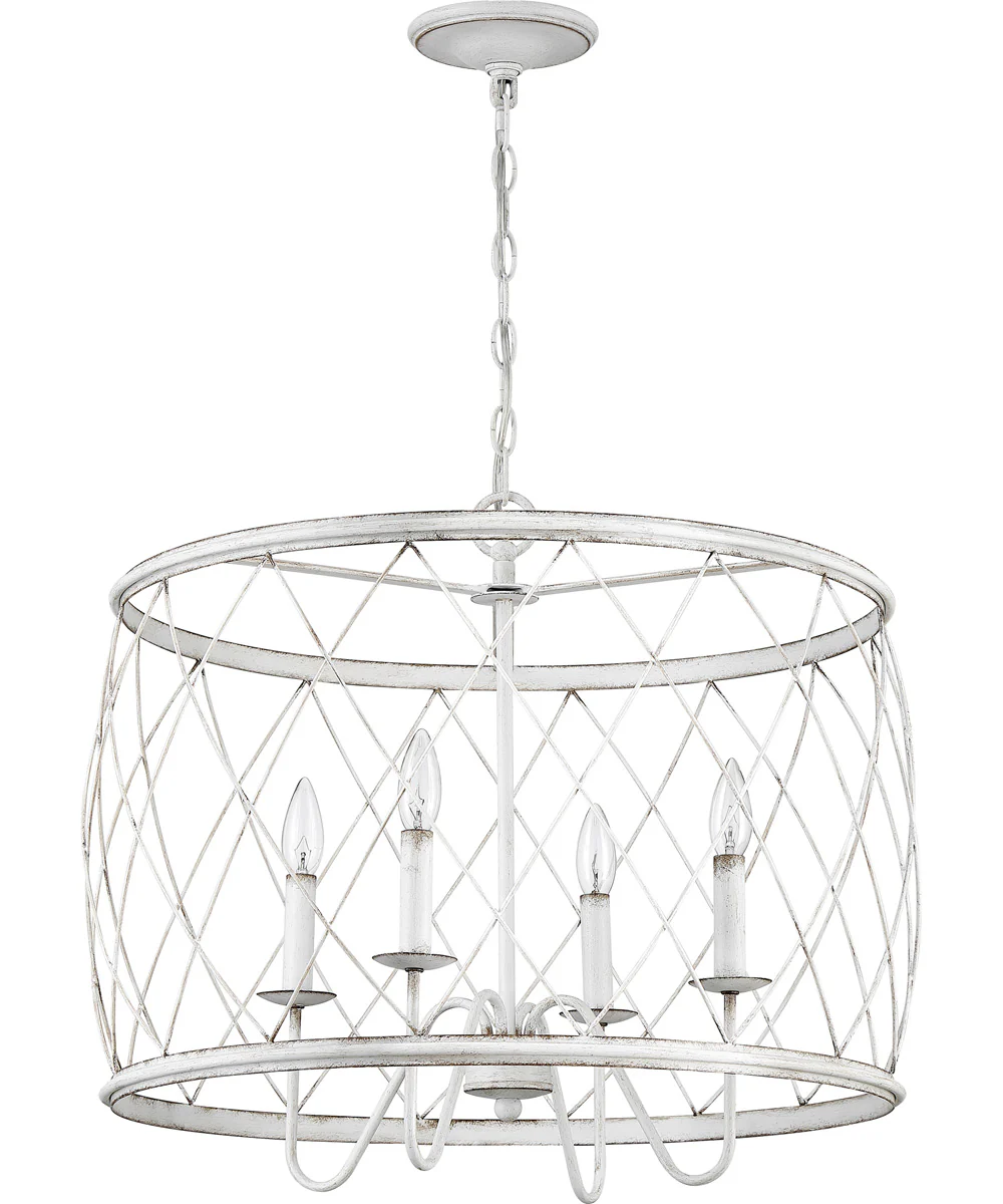 Dury 4-light Pendant Antique White - Image 3