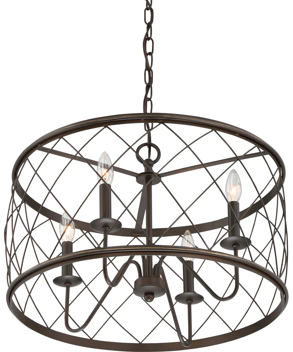 Dury 4-light Pendant Palladian Bronze - Image 5