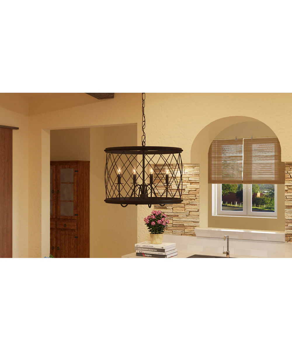 Dury 4-light Pendant Palladian Bronze - Image 6