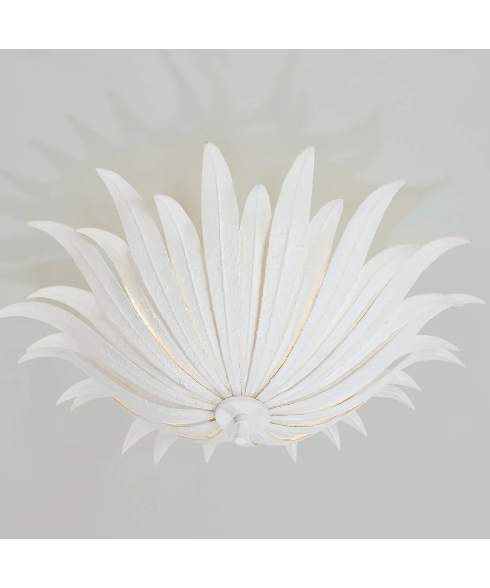 Eden 3-Light Semi-Flush Textured White - Image 3