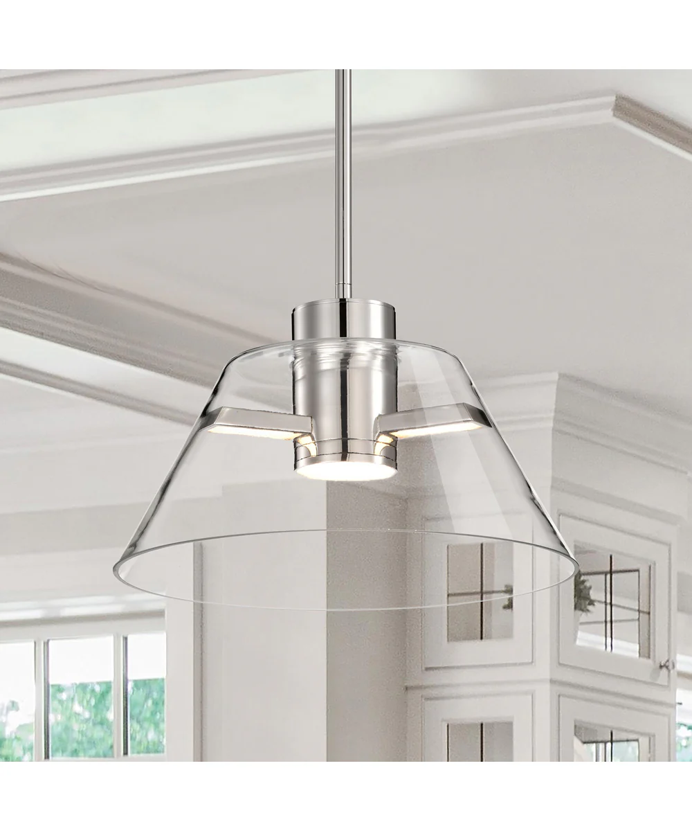 Edmond Pendant Polished Nickel - Image 3
