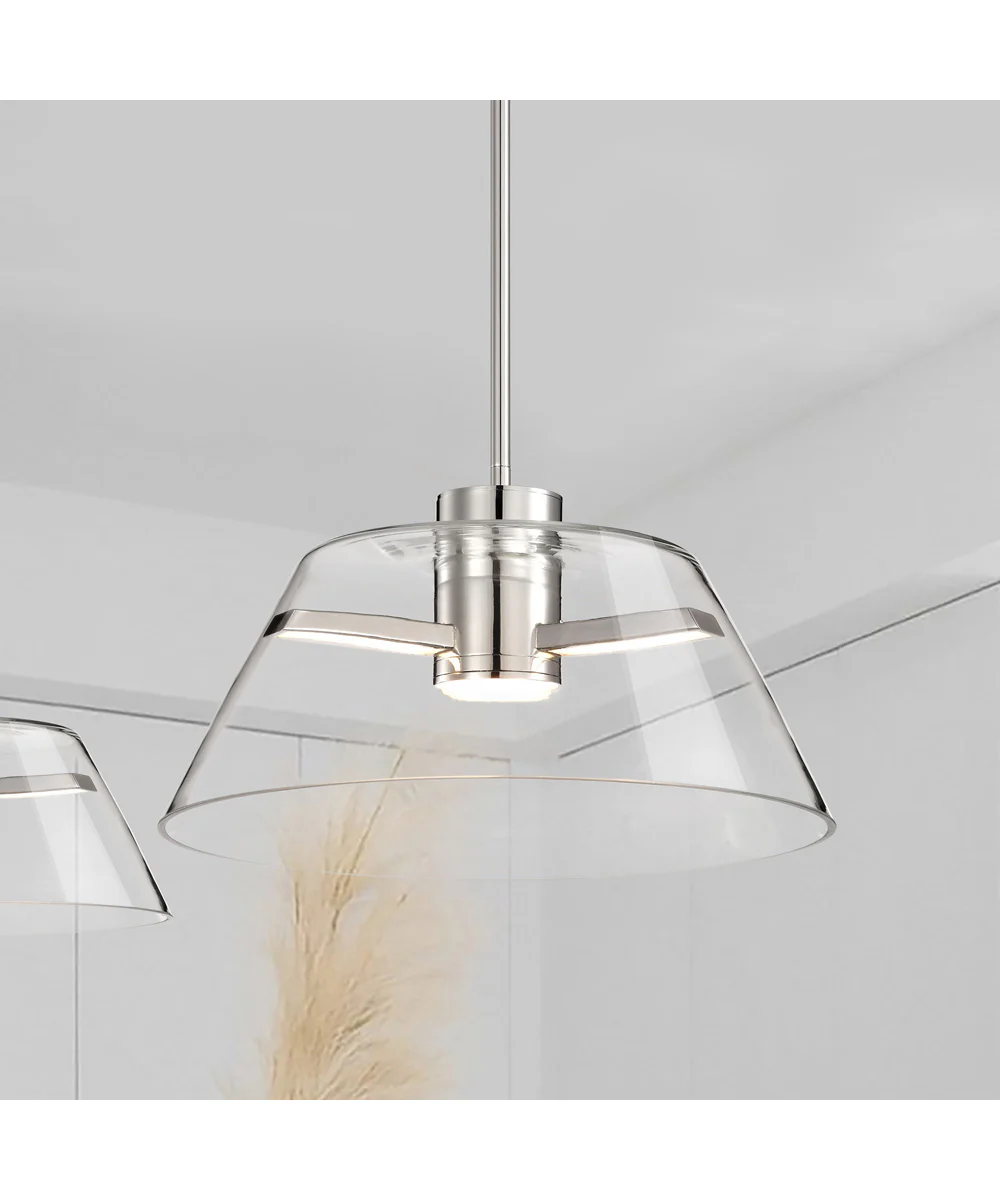 Edmond  Pendant Polished Nickel - Image 3