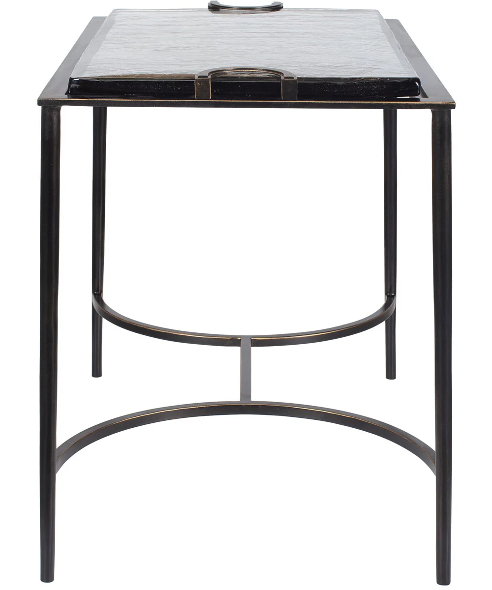 Eisen Textured Glass Accent Table - Image 4