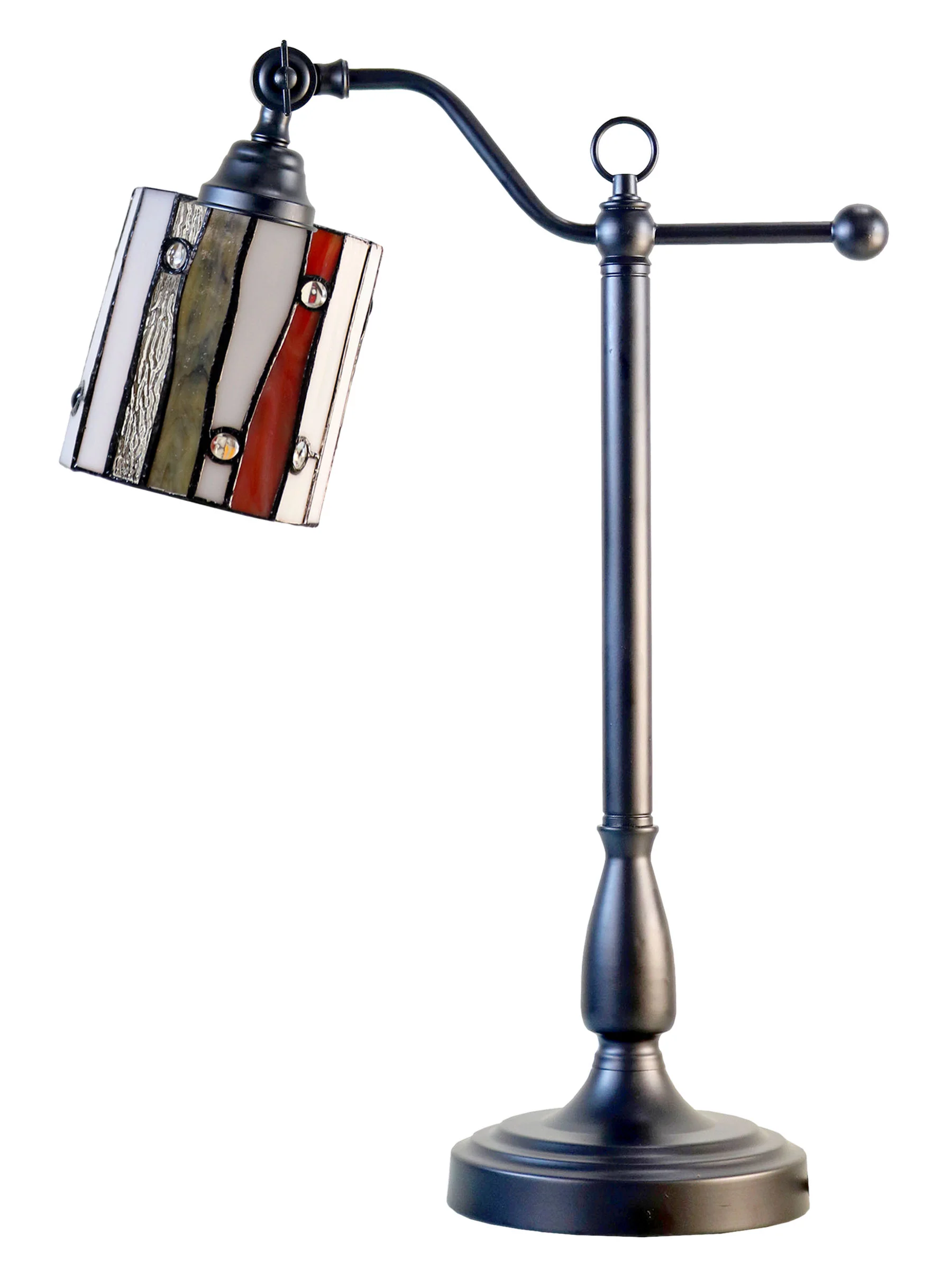 El Anza 24 Inch  Tall Handmade Tiffany Desk Lamp - Image 5