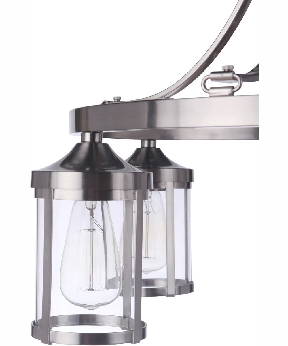 Elliot 5-Light Chandelier Brushed Polished Nickel - Image 3