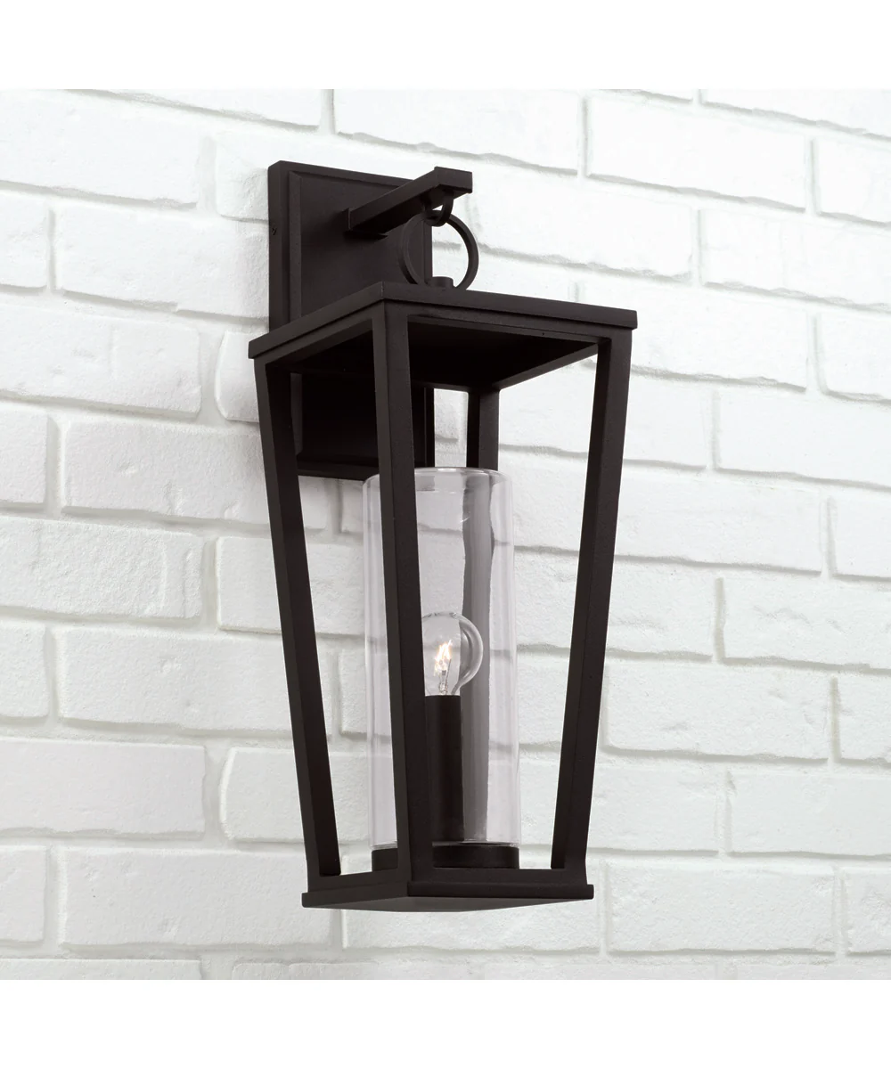 Elliott 1-Light Outdoor Wall-Lantern Rain or Shine - Black - Image 2