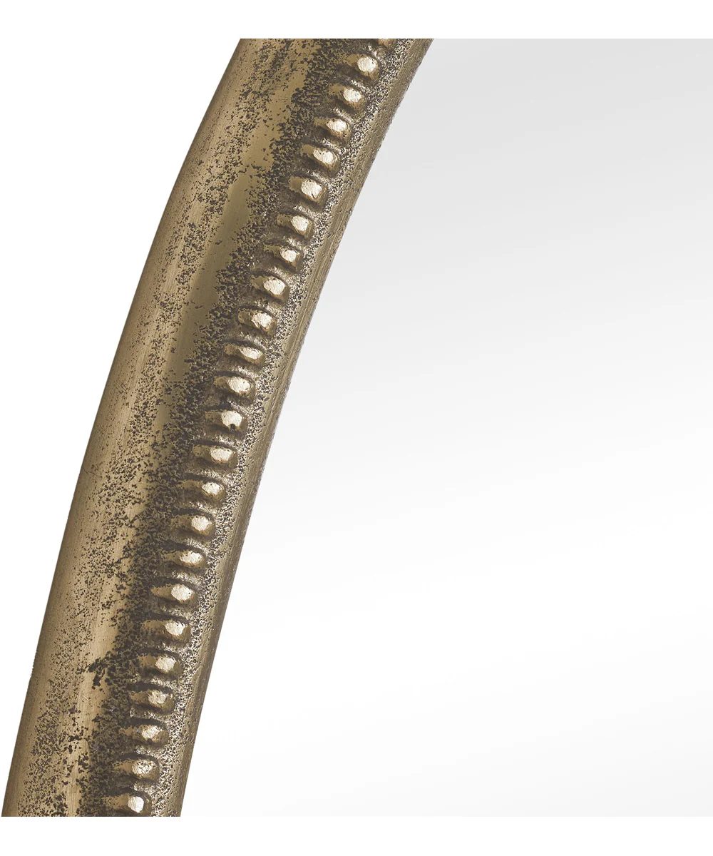 Ellis Beaded Brass Oval Mirror - Image 4
