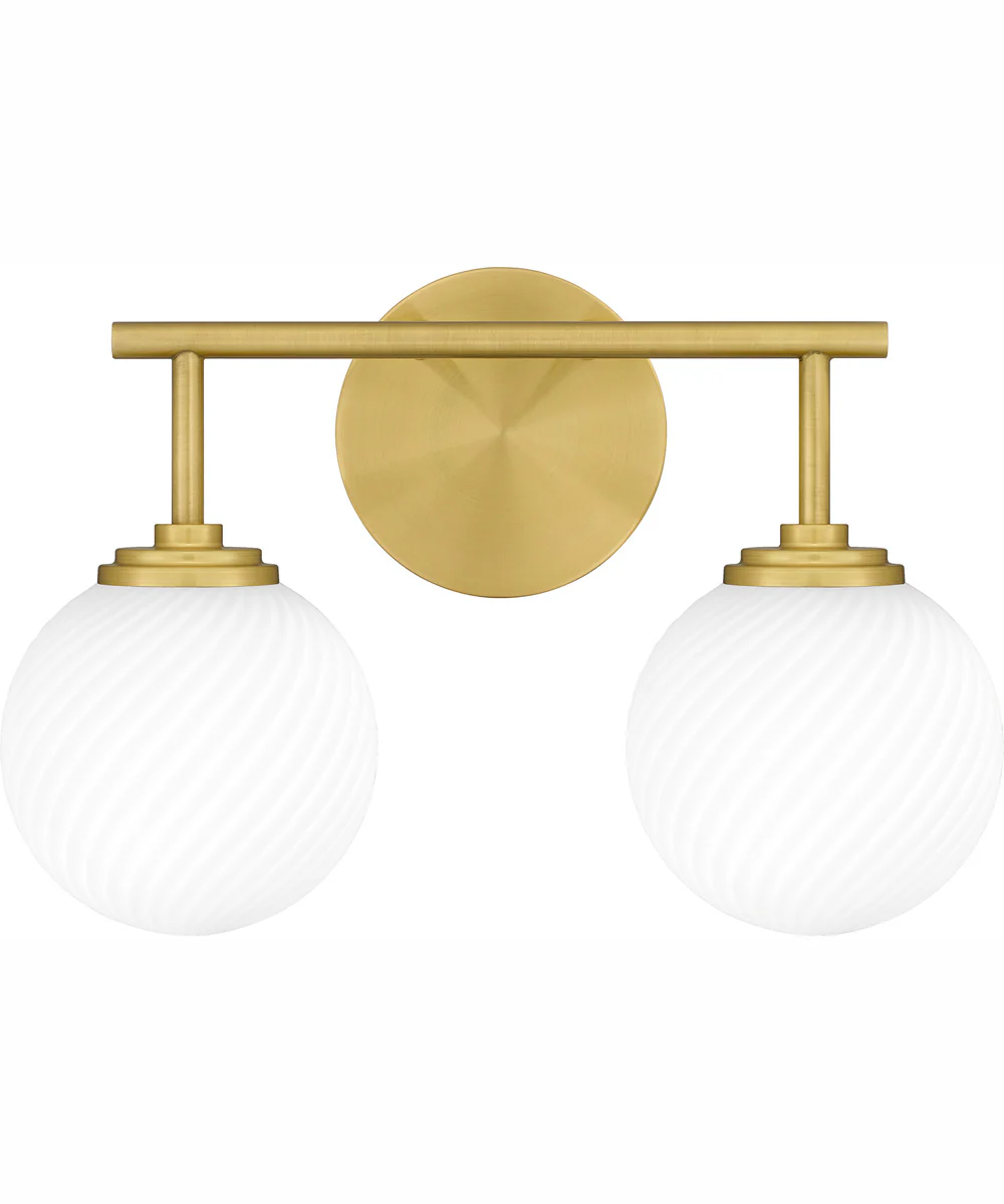 Eloise Medium 2-light Bath Light Aged Brass - Image 2
