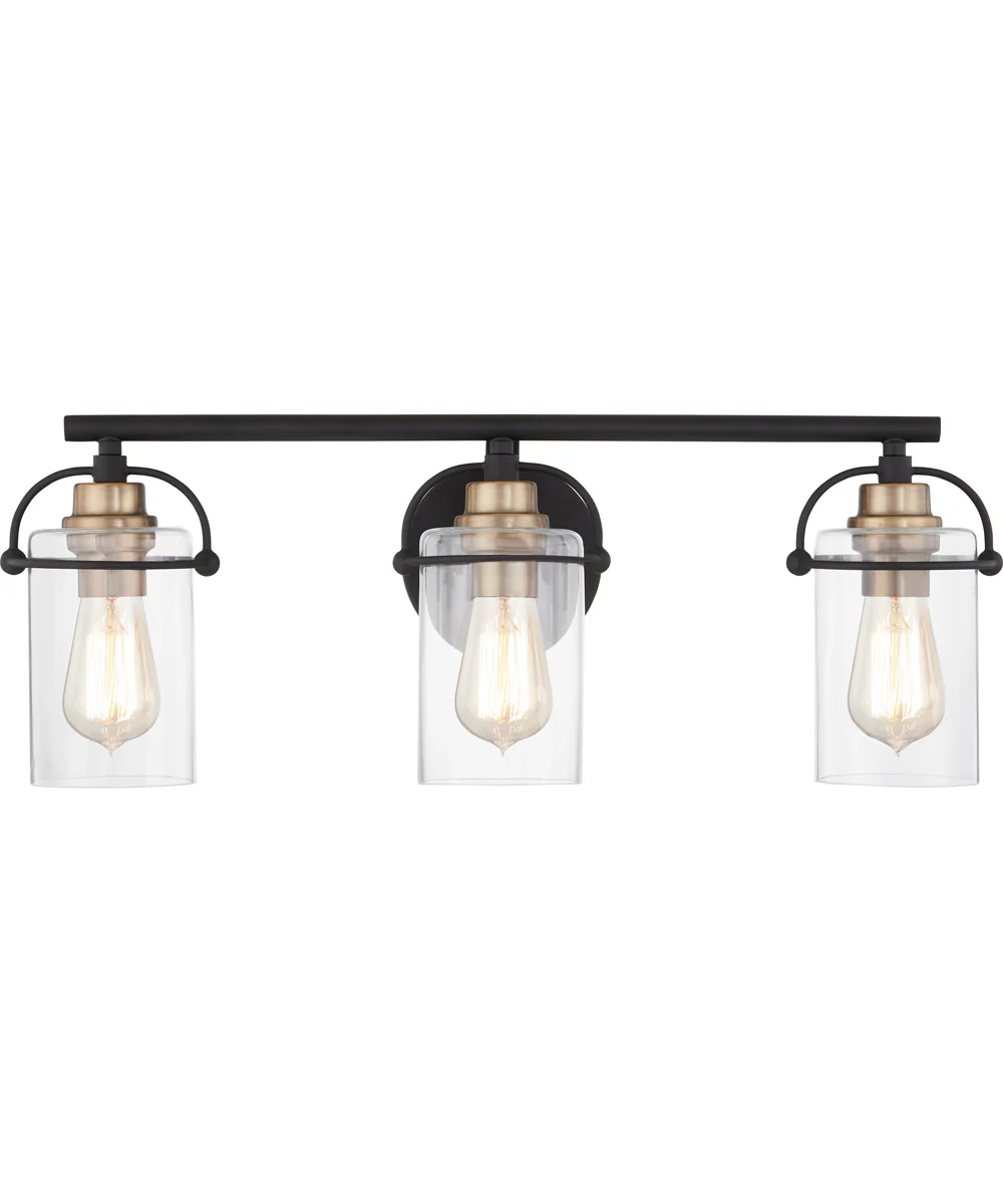 Emerson Large 3-light Bath Light Matte Black - Image 2